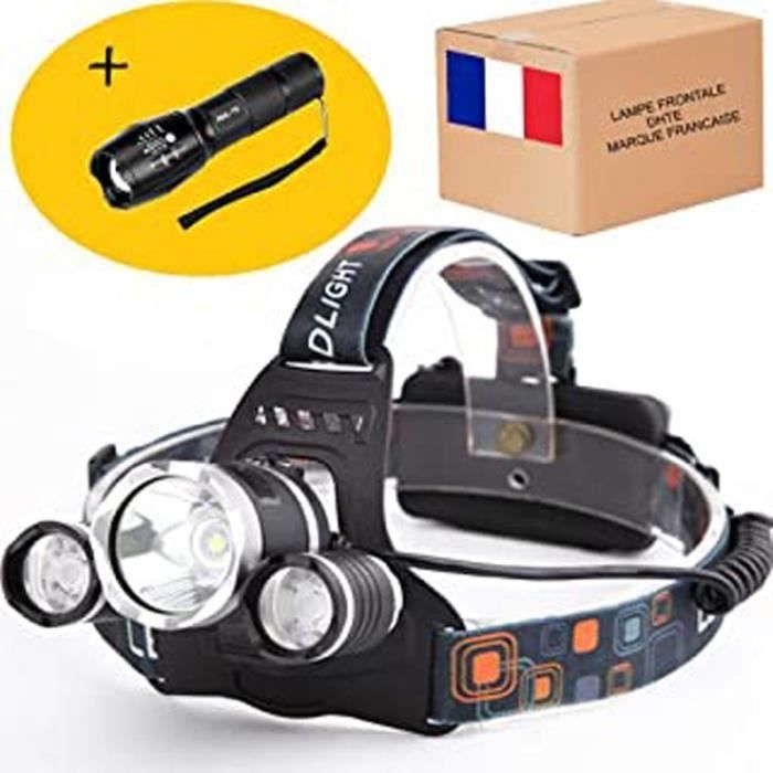 Frontale Led Puissante et Rechargeable Pour Sport Trail Running Vtt Camping Vacances, Ultra Puissant Pratique Même Pour Enfant. Syst
