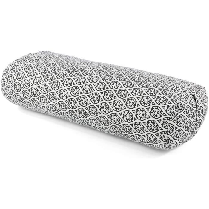 lster Yoga Traversin pour Yin Yoga - Rembourrage de Kapok - Housse en Coton Lavable - Traversin Yoga - Coussin Yoga - Rouleau Y 1216