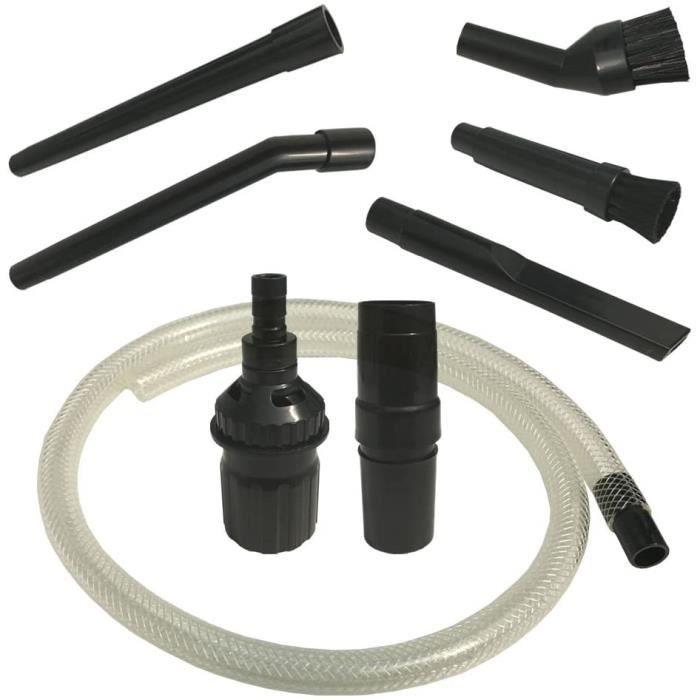Micro Kit de Nettoyage Aspirateur,Ensemble de Mini Buses de 9 pièces,pour raccordement de 30 à 38 mm,avec Tuyau Flexible de 90 cm