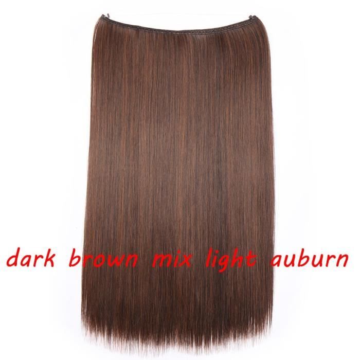1513 20 pouces -S noilite 32 couleurs Invisible fil Halo pince à Extension de cheveux en faux cheveux postiches Extensions de cheve