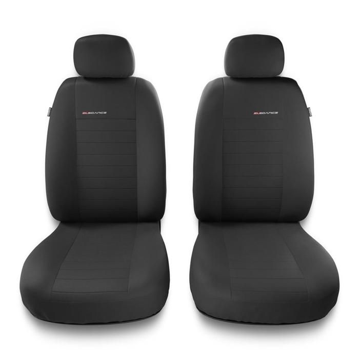 2UNE-4 Noir Gris - Housses de sieges universelles compatibles avec CITROEN BERLINGO I II III PU3625