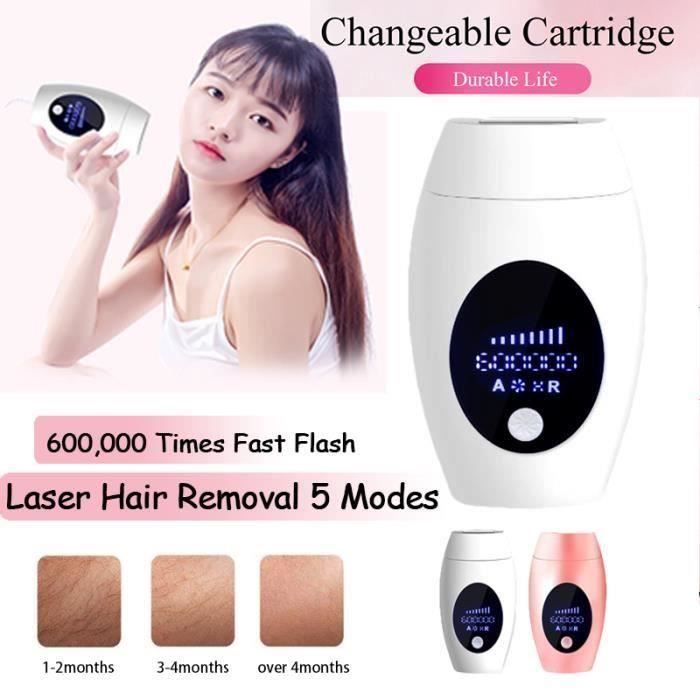 Epilateur Electrolyse Lumière Essential - 600000 Flashs Technologie IPL (Intense Pulse Light) Blanc
