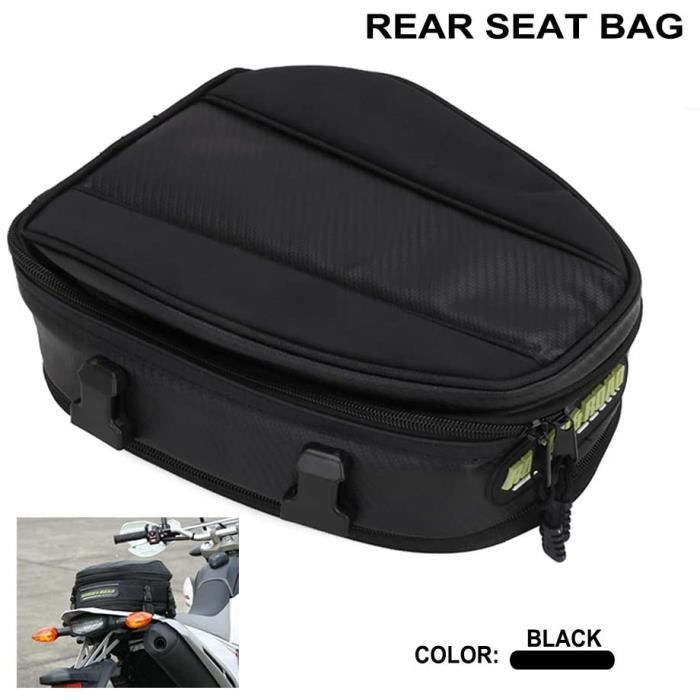 YSmoto Sac pour siège arrière de moto - Grande capacité - Imperméable - Multifonctionnel - Durable - Pour ranger un casque
