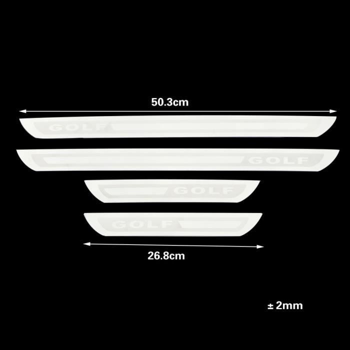 For Golf 6 -Plaque de protection de seuil de porte de voiture en acier inoxydable pièces-ensemble, accessoires de style pour Volkswa