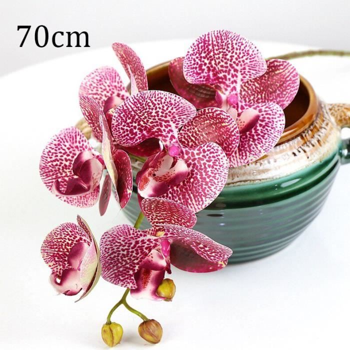 Décoration florale,Soie artificielle blanc orchidée fleurs de haute qualité papillon papillon Phalaenopsis fausse fleur - Type P