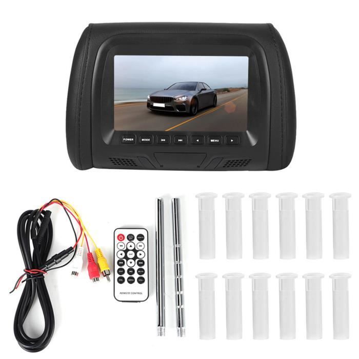 Fdit moniteur d'appui-tête Moniteur universel d'appuie-tête de voiture automatique 7in MP5 Lecteur multimédia vidéo haute