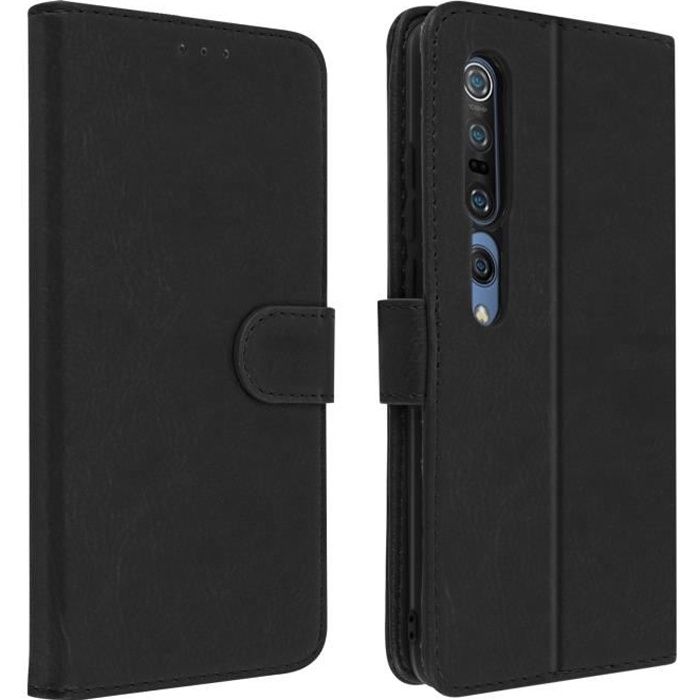 Étui Xiaomi Mi 10 / Mi 10 Pro Housse Intégrale Porte-carte Fonction Support noir Noir
