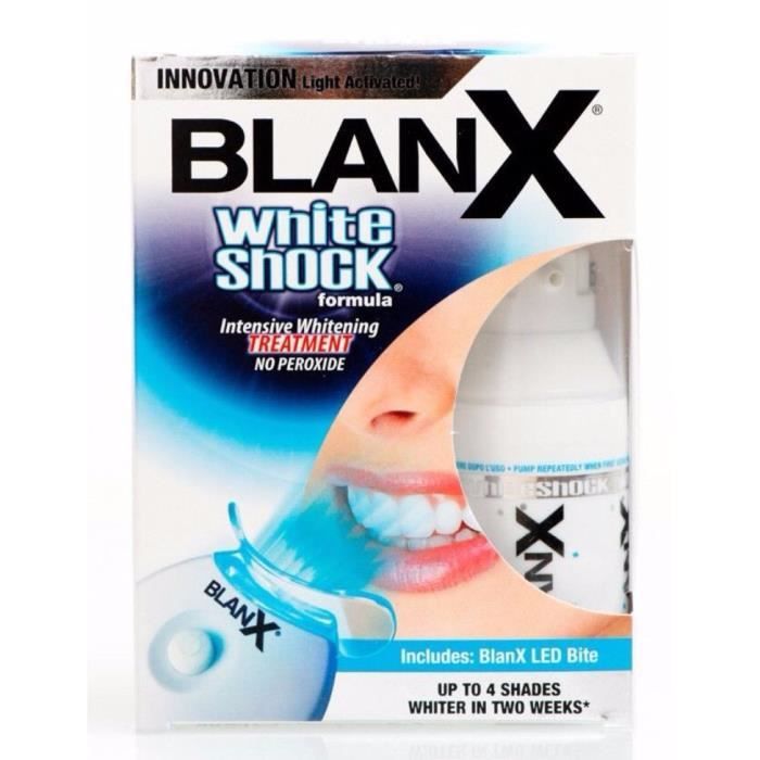 Blanchiment Intensif BlanX Aide À Nettoyer Toutes les Surfaces du Haut et les Dents du Bas