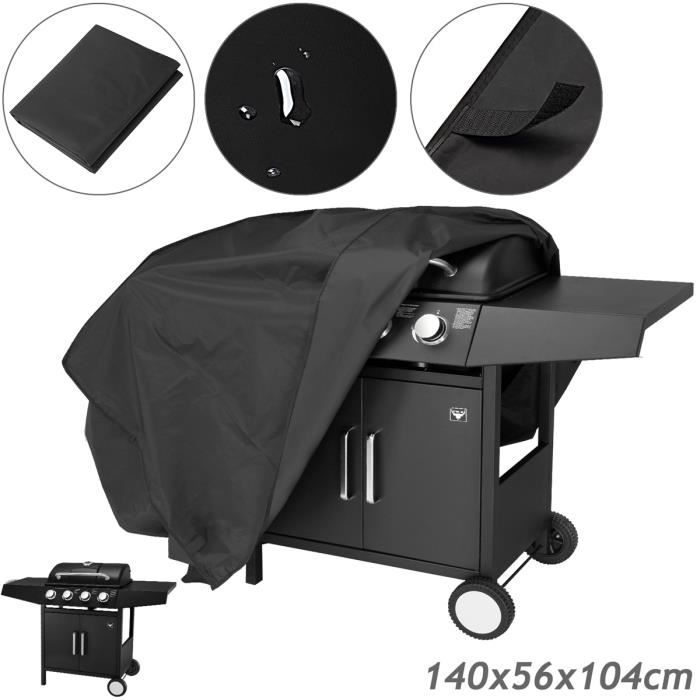 Bâche de protection housse résistante 140x56x104cm pour barbecue à gaz Grill