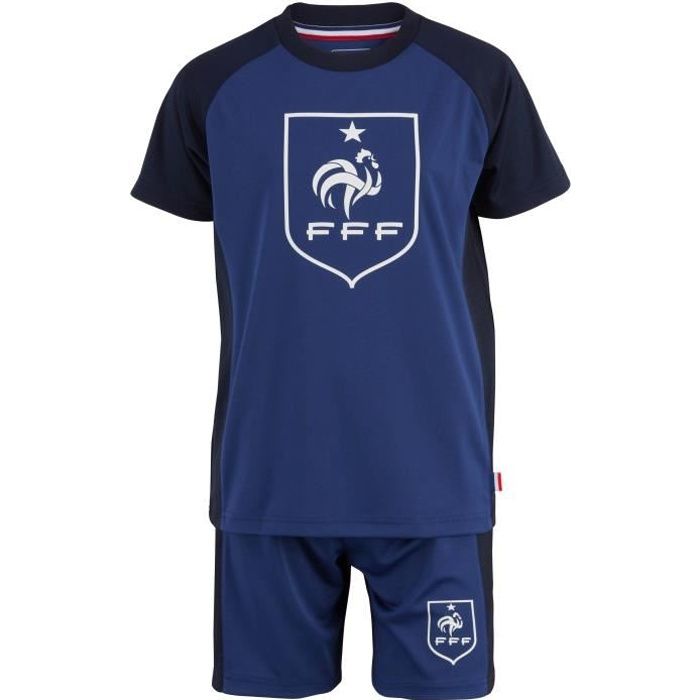 Maillot + short FFF - Collection officielle Equipe de France de Football