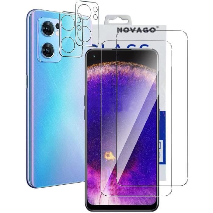 Pour Oppo Find X5 Lite 5G- lot 4 Films verre trempé vitre protection ecran et objectif [2 écran + 2 objectif]