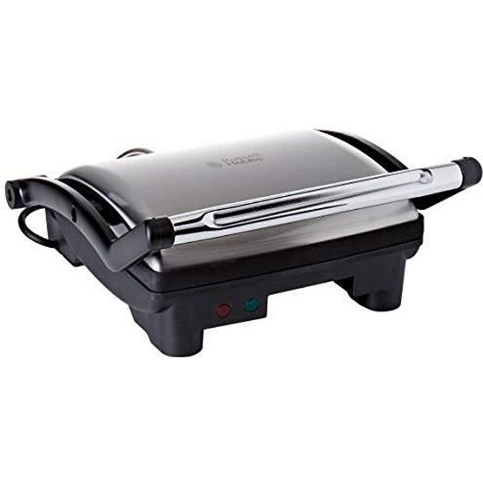 Russell Hobbs Grill 3en 1 CookAtHome Panini, Viande, Plancha Barbecue de Table, Grande Capacité - 17888-56 17888-56