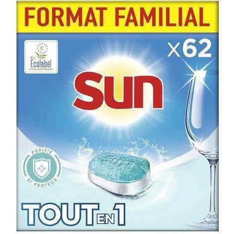 SUN Tablettes lave-Vaisselles Tout en 1 purifie et protège - x62