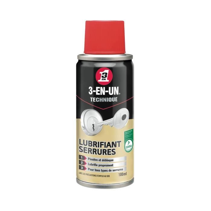 3-EN-UN TECHNIQUE Lubrifiant Serrures aérosol - 100 ml