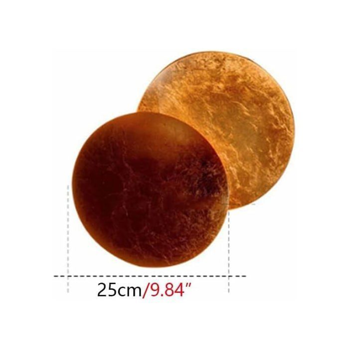 Creative Moon Applique dintérieur Eclipse Allée Applique Couloir Couloir Chevet Applique Salon Rond Or Cuivre LED Applique-MCJ