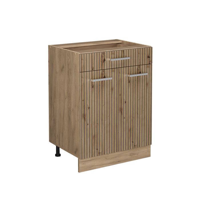 Meuble cuisine R-Line 60cm avec tiroir sans PT Chêne Artisan/Chêne de force doré Vicco 49115 Meuble cuisine R-Line 60cm avec tiroir sans PT Chêne Artisan/Chêne de force doré Vicco 49115