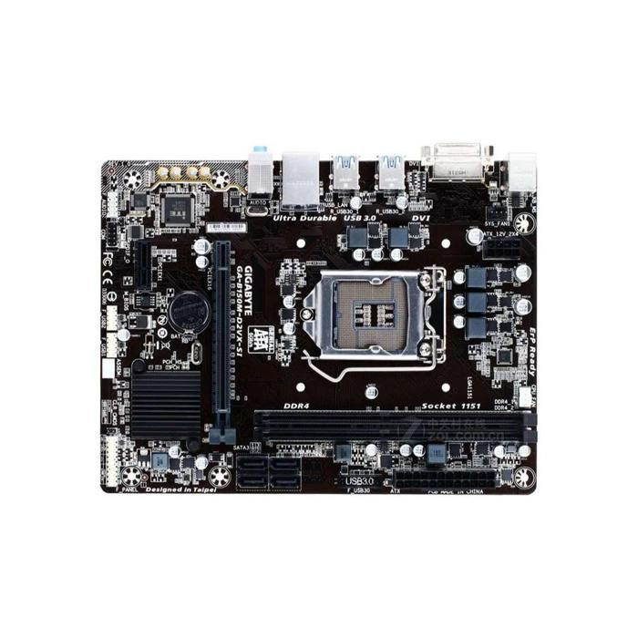 Acheter Carte mère GIGABYTE B150M-D2VX-SI Intel B150 Socket LGA1151 2xDDR4 SDRAM 32GB Micro ATX Reconditionné - 87,00 € Carte mère GIGABYTE B150M-D2VX-SI Intel B150 Socket LGA1151 2xDDR4 SDRAM 32GB Micro ATX Reconditionné - Gigabyte reconditionné disponible sur Cdiscount Seconde Vie