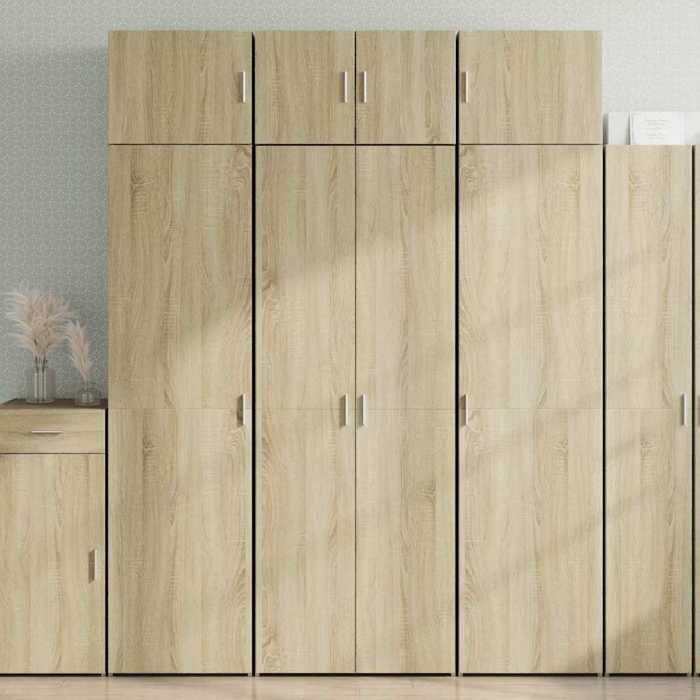 vidaXL Buffet haut chêne sonoma 70x42 5x185 cm bois dingénierie buffet armoire de rangement panneau latéral armoire 3281429