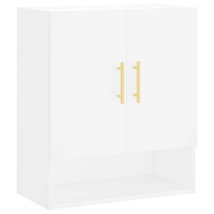 Armoire murale - mango - Armoire suspendu - blanc 60x31x70 cm - bois dingénierie M854