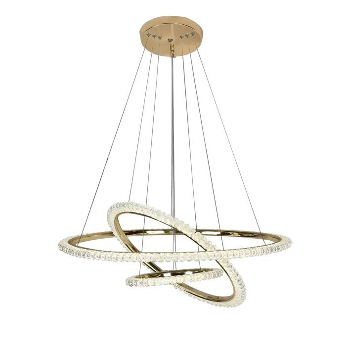 Lampe Suspendue De Plafond Toolight Led G036-Cp Lampe Pendante Au Plafond Or 30X65X30Cm