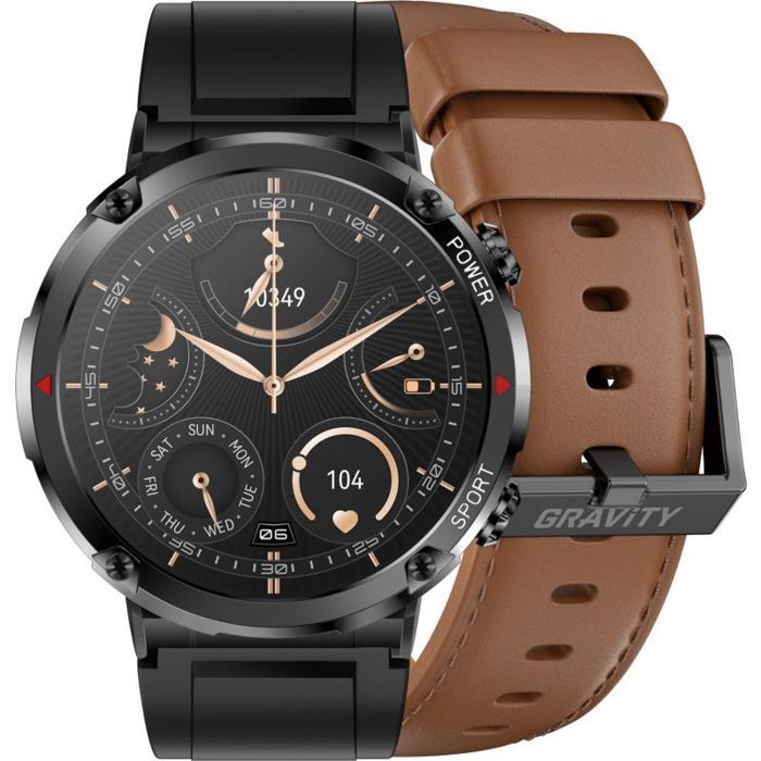 Montre bluetooth - montre connectee - montre intelligente Gravity Montre connectée pour homme GT21-4 BK/RD/BK