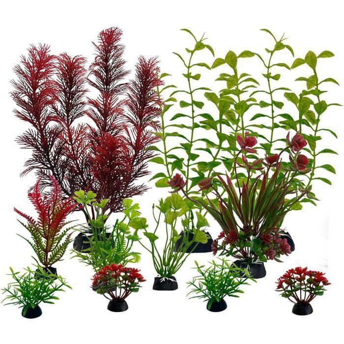 Meilleurs prix pour 11 Pièces Plantes Artificielle pour Aquarium et Terrarium Plante de Décoration (Plant F)