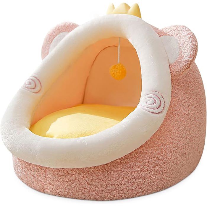 Meilleurs prix pour Lits pour Chien Chat Maison pour Chat Chaud pour Chien et Chat Lit pour Animal Domestique intérieur Tente S#Rose CORBEILLE