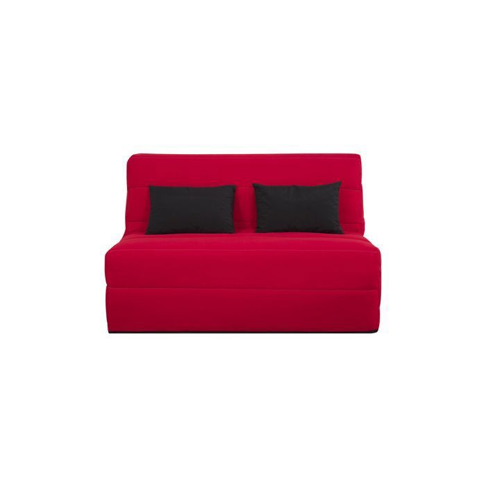 Banquette convertible BZ CECILIA - RELAXIMA - Couchage 140 x 190 pearl rouge Banquette convertible BZ CECILIA - RELAXIMA - Couchage 140 x 190 pearl rouge