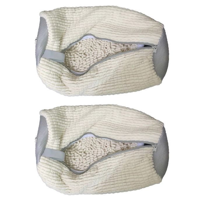 Sacs à Chaussures Lavables En Machine, Lot De 2 Sacs à Linge En Maille Alveolee Avec Fermeture Eclair Pour Baskets Chaussures De Course 98935829