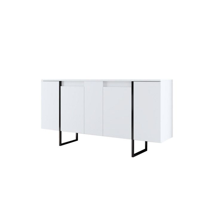 Buffet en bois Luxe - 160 x 35 x 80 cm - Blanc Buffet en bois Luxe - 160 x 35 x 80 cm - Blanc