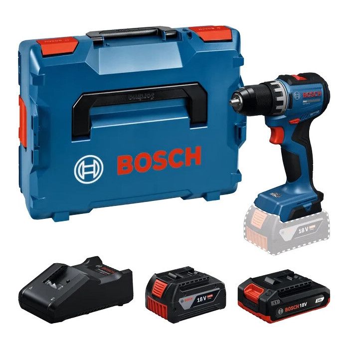 Perceuse visseuse 18V GSR 18V 52 BOSCH avec 2 batteries 4Ah et 2Ah chargeur BOXX 136 06019S0024