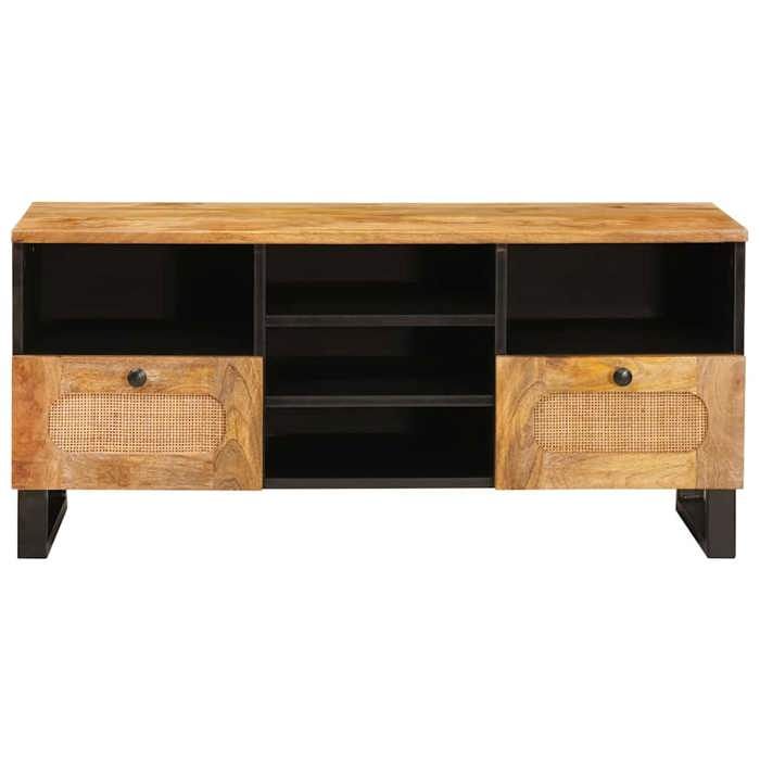 Meuble TV - vidaXL - marron - 2 tiroirs - 1 étagère - 100 x 33 x 46 cm 813cly22j