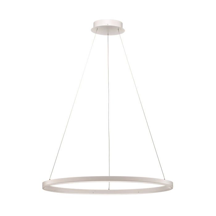LED Suspension Albiona à intensité variable (Moderne) en Blanc Métal e. a. pour Cuisine (1 lampe à) lampe plafonnier suspension