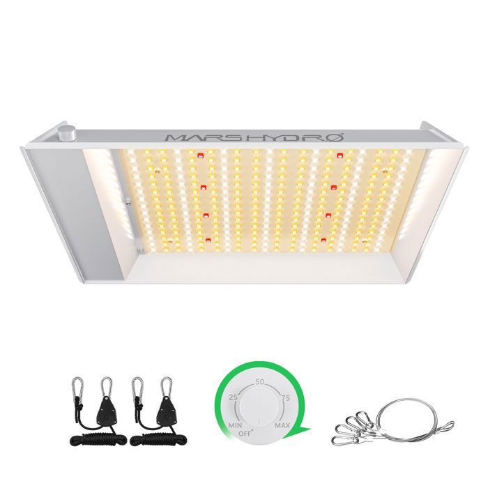 Mars Hydro TS 600 Lampe LED 100W Dimmable Spectre complet IR pour plantes 60x60cm Silencieux 0dB pour tente de culture et armoire