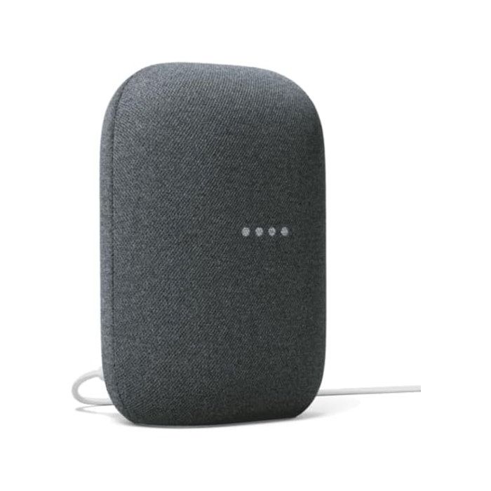Haut-parleur Bluetooth - GOOGLE - Nest Audio - Assistant vocal intégré - Wi‑Fi & Bluetooth double‑bande - Woofer 76 cm