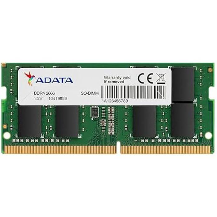Acheter Mise à niveau de la mémoire - ADATA - Premier 4GB DDR4 2666MHz CL19 512x16 - SO-DIMM - 12 Volts Reconditionné - 54,90 € Mise à niveau de la mémoire - ADATA - Premier 4GB DDR4 2666MHz CL19 512x16 - SO-DIMM - 12 Volts Reconditionné - ADATA reconditionné disponible sur Cdiscount Seconde Vie