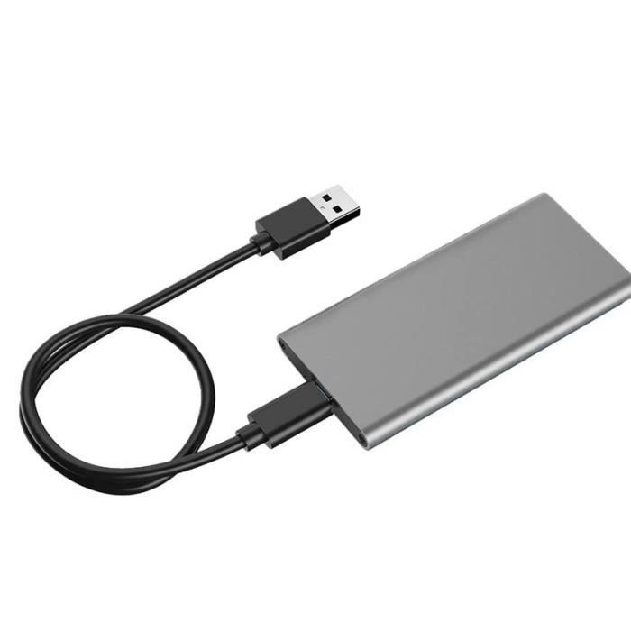 Boîtier USB 3.1 (10 Gb/s) Pour Disque MSATA - Aluminium