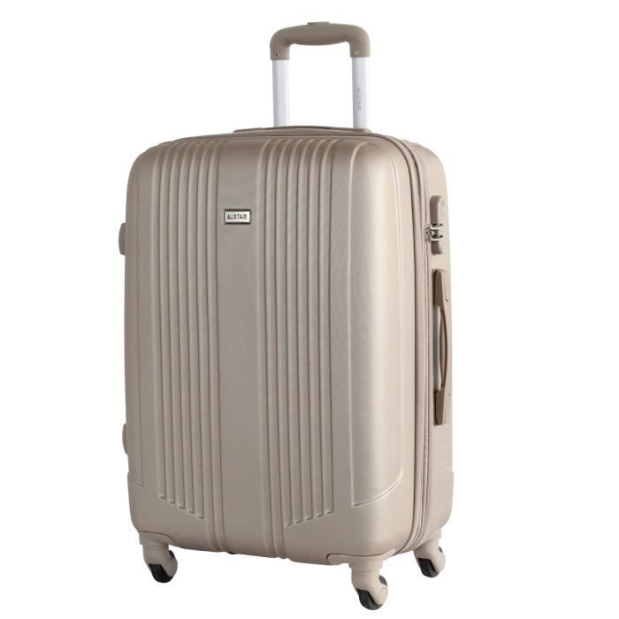 alistair airo 2.0 - valise taille moyenne 65cm - abs ultra légère et résistante - marque française - garantie 2 ans - sav en france