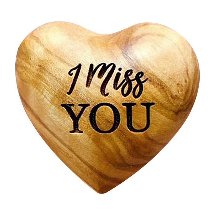 Tu Me Manques Cadeau De Poche Petit Cadeau Decoration D Amour En Bois Cadeau D Amour C Cdiscount Maison