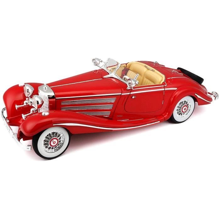 Véhicule de collection - MAISTO - Mercedes Benz 500K Spezialroadster - Rouge - 14 ans et plus