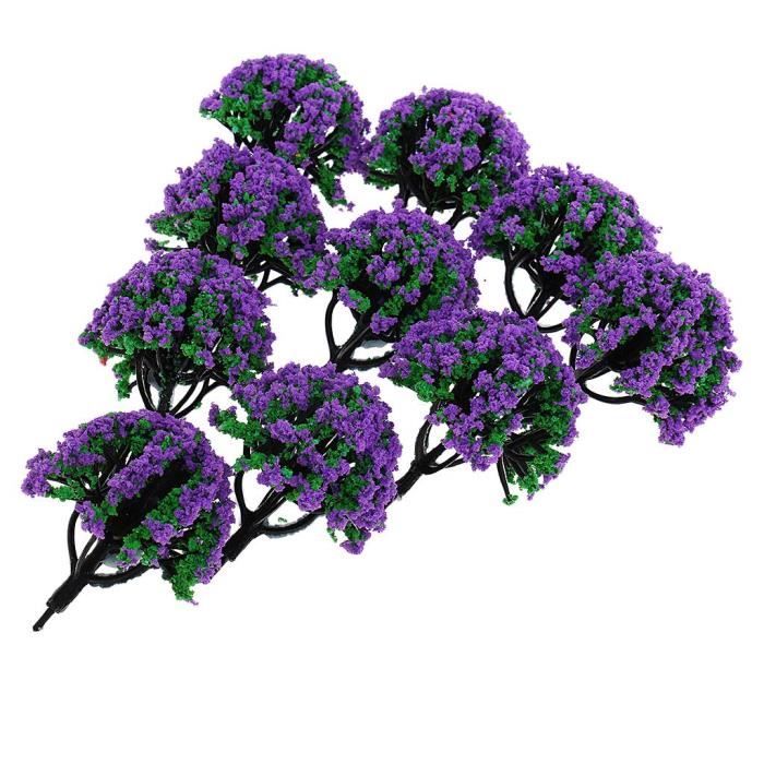 Lot De 5 Grappes Fleurs Yardwe - Miniature Pour Maquettes Et Décors