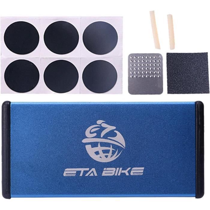 Kit de réparation de pneus de vélo, Accessoires de kit d'outils de  réparation de pneu intérieur de vélo, Ensemble de patchs de[823] -  Cdiscount Sport