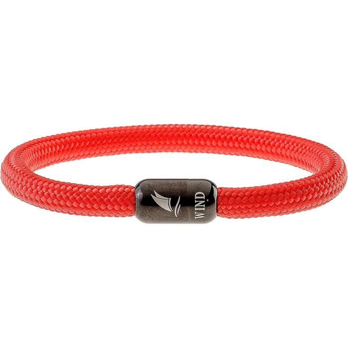 Collier Et Bracelet Magnétique Multifonction - Pierres Rouges Et Grises - Occasion
