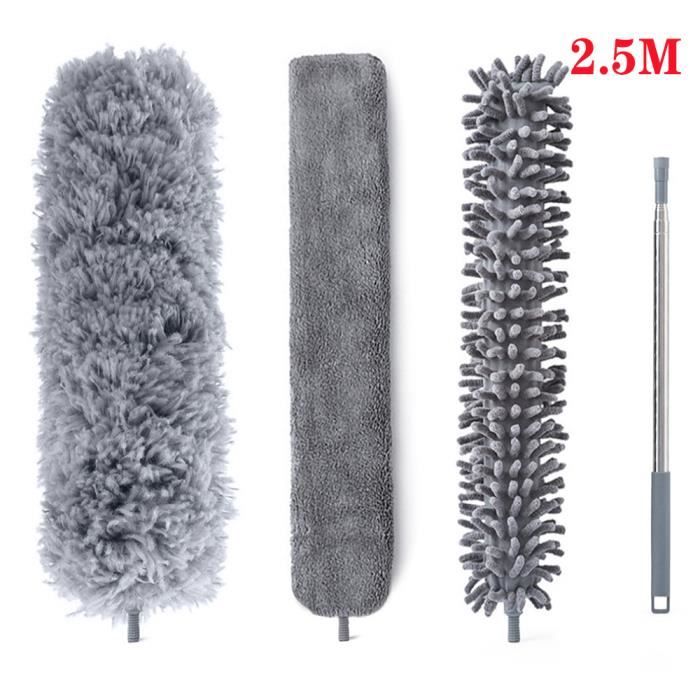 2 Brosses Extensibles Pour Nettoyer Les Ventilateurs - Bleu | Pour Pales, Climatisations Et Bouches D'aération