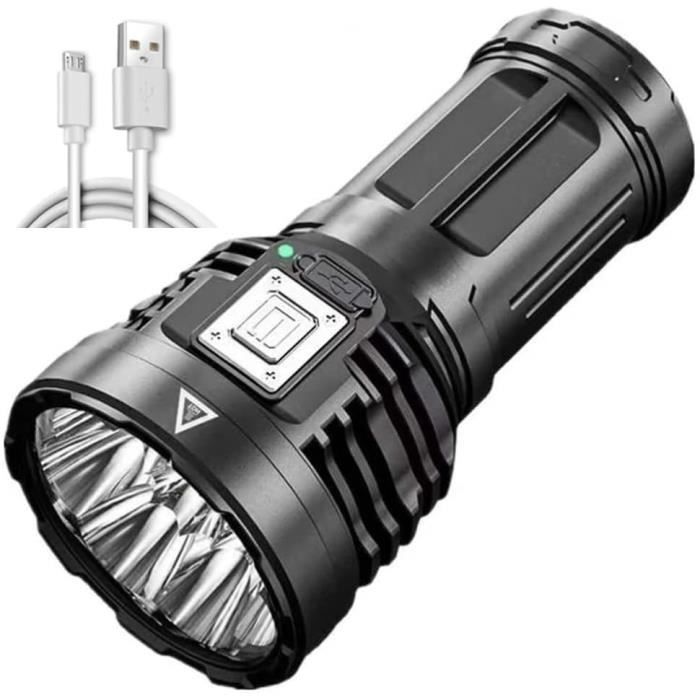 Mini Lampe de Poche Torche LED Ultra Puissante 8000lm Rechargeable USB  Batterie