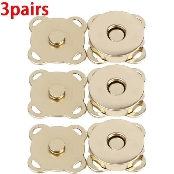 Fermoirs Magnétiques en Métal pour Couture,1418mm,pour Sac à Main,Bricolage,Cadenas,Épingles à