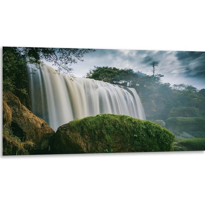 5D Diamond Painting Grand Format Paysage De Cascade De Forêt Decoration