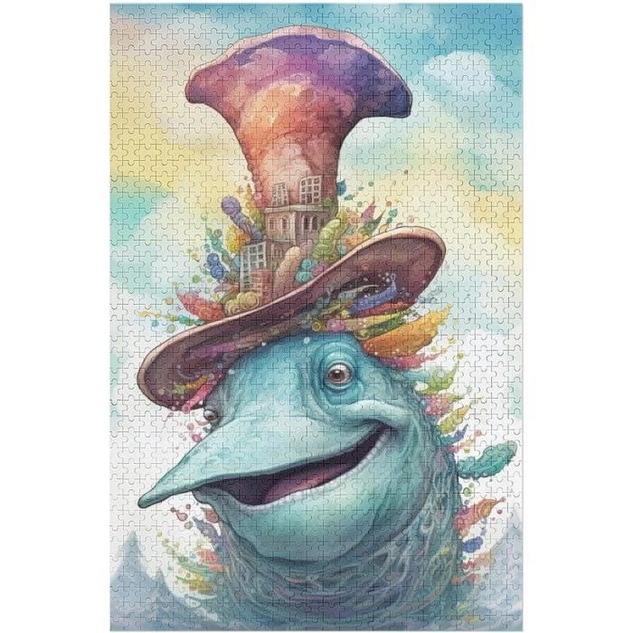 La Baleine Puzzle, 1000 Pièces, Collection D'Art, Qualité Premium, Pour