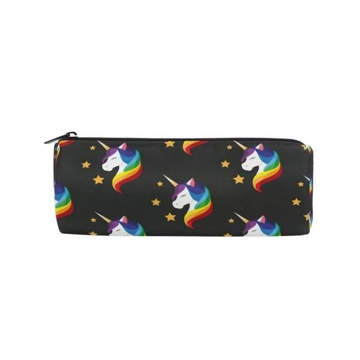 Trousse A Crayons Licorne Avec Yeux Fermes Arc En Ciel Avec Fermeture Eclair Pour Adolescents Filles Et Garcons Achat Vente Trousse A Stylo 2008640102625 Cdiscount