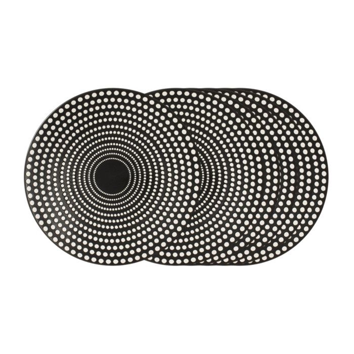 Assiette plate Galaxy pois 27 cm (lot de 6) - Table Passion